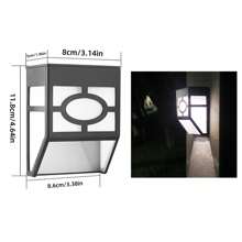 Solar Powered Retro Wall Light, Solar LED Window Frame Lighting Wall Lamp, Outdoor Waterproof Wall Sconce For Patio, Outdoor, Porch, Deck, Yard, Fence, Entryway Illumination