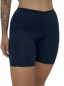 Anágua Short segunda pele Bermuda Modeladora - Preto - Visão 2