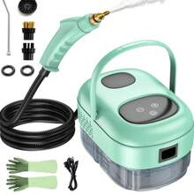 Limpiador de vapor de mano con pantalla táctil inteligente, - Azul menta - Ver 1