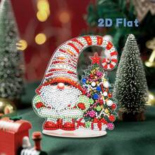 DIY Round Diamond Snowman Shaped Diamond Painting Kit, Sparkling Acrylic Snowman Model, Handicraft Fun, Mosaic Handicraft Art, Desktop Stand, Room Home Decor, Holiday Celebration Decor, Unique Gift - Multicolor - View 15