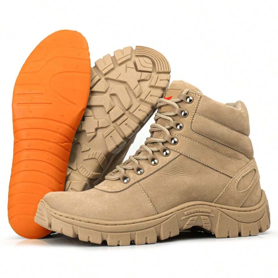 Men's Desert Military Tactical Safety Ankle Boots Short Shaft Casual Leather Shoes