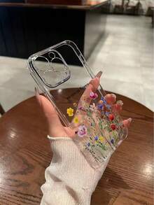 1个精准开孔透明花卉彩绘防震保护手机壳，兼容 16/11/16Pro/16Plus/16ProMax/16E/15ProMax/13/14/12/XS/XR/7G/8P、Galaxy S25/S25Plus/S25 Ultra/A16/A36/A26/A56/A50/A12/A32/A52/A72/A51/A21S/A13/A14/S24/S24Plus/S24Ultra、S22/A52/A53/A54/A55 S23、11/12Pro/12/12X/13Pro/14Pro/15Pro、10/9/Note9/12C/Note11Pro/Note8Pro，国际版，非国内版 - 彩色 - 查看 5