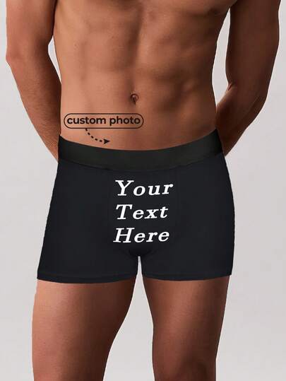 DIY Black Boxers, Funny Boxers, Novelty Underwear, Hilarious Men's Boxer Shorts, Quirky Gift For Him
