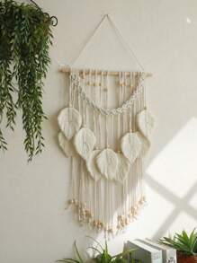 1 Piece Of Handmade Wall Hanging Design Bead Tassel, Bohemian Fashion Home Decoration, Living Room, Bedroom Decoration, Dormitory Mural Decoration, Fashionable Mural Decoration Wall Decor