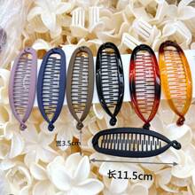 1 pezzo Semplice fermaglio a coda di sirena per capelli, elegante fermaglio per coda di cavallo verticale, fermaglio per coda di cavallo casual in polipropilene, fermagli per capelli, accessori per la scuola