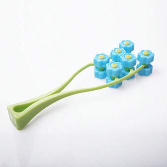 Floral Face Massage Roller - Facial V-Line Lifting And Firming Beauty Tool, Alcohol-Free, Battery-Free