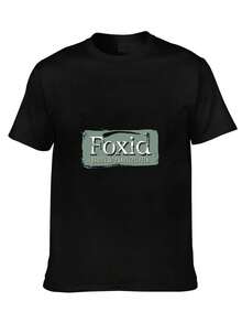 Una imagen en blanco y negro con la palabra "Foxid" en ella. - Negro - Ver 1