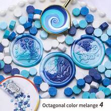 100pcs Octagon Sealing Wax Beads , Multicolor Wax Beads, For Seal Stamp, Handmake Embellishment, DIY Craft, Gift Wrapping, Envelope Sealing, Party Invitation, Scrapbooking,Back To School,School Supplies - 100 Octagonal Pieces - View 17