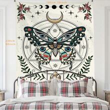 1 pezzo Arazzo in poliestere con farfalle colorate, stelle e luna celesti, decorazione da parete stile boho per soggiorno camera da letto, separatore d'ambiente, appeso da interni ed esterni, idea regalo unica
