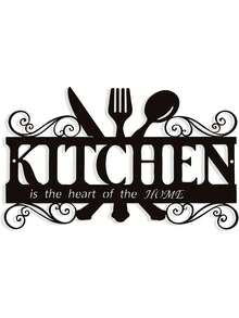 Rustic Metal Kitchen Decor Sign, Country Farmhouse Wall Decor For Dining Room Room Decor Bedroom Decor Home Decor - Multicolor - View 1