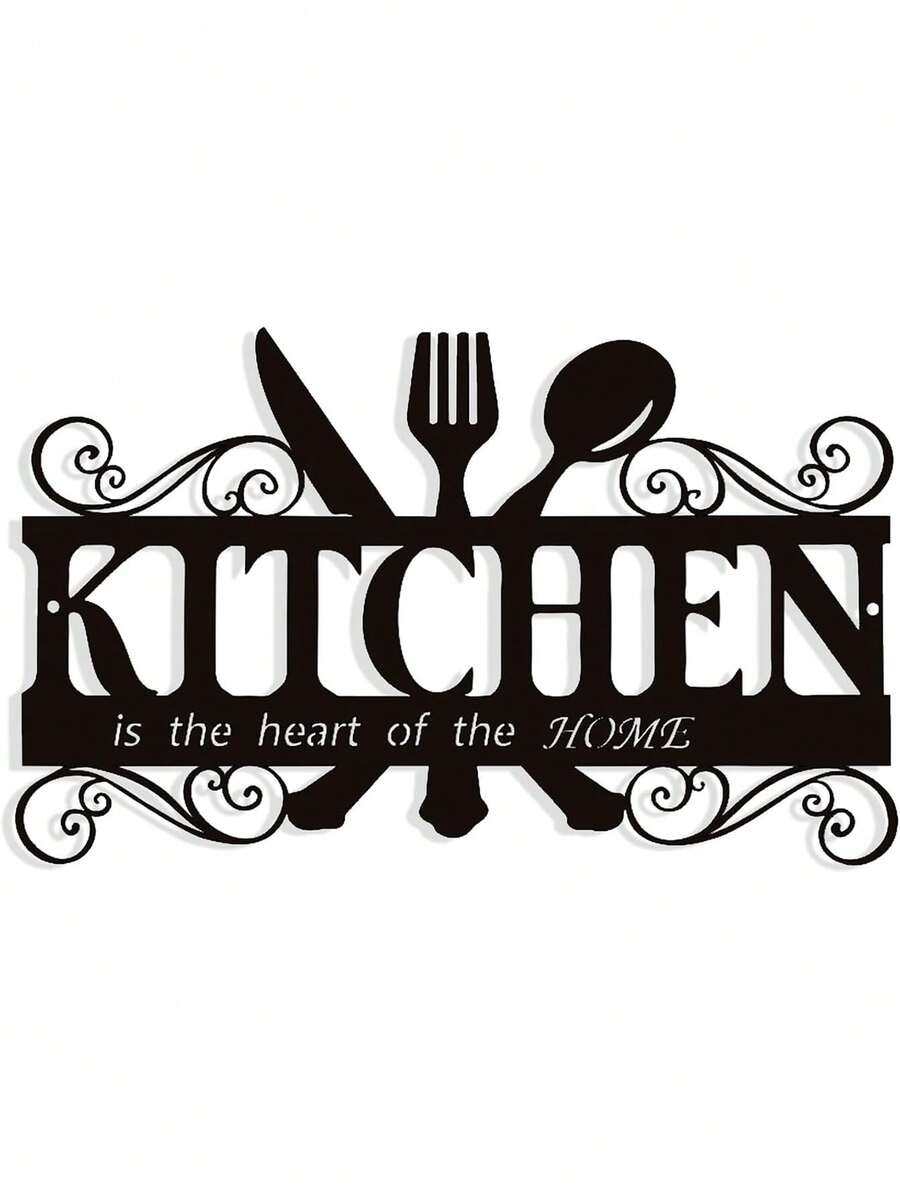 Rustic Metal Kitchen Decor Sign, Country Farmhouse Wall Decor For Dining Room Room Decor Bedroom Decor Home Decor - Multicolor - View 1