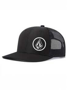 1 Peça Boné de Beisebol de Aba Curva Estampado, Boné Trucker Masculino/Feminino para Esportes ao Ar Livre, Hip Hop Estilizado