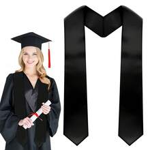 AFYPRTY 1pc Solid Color Graduation Sash, Gold Satin Tassel, Unisex, Suitable For Adult Graduation Ceremony, Graduation Photo Shoot, Graduation Celebration, 150cm/59 Inches - Multicolor - View 15
