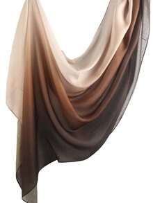 1条女士波西米亚风佩斯利花纹针织羊绒围巾，适合日常和假日穿着 - 黑灰色 - 查看 2