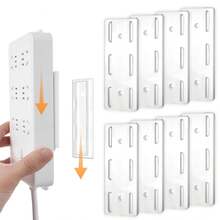 5个粘性线缆整理夹，壁挂式插座保护器和节省空间的电源条支架，安装简便；壁挂式免插拔路由器支架和无痕插座盖；粘性插座盖，用于线缆管理；路由器和设备整理器，适用于家庭办公室和客厅；可移除，防损粘性系统；无需钻孔，安装简便；快速取用电源集线器伴侣；多设备支架和线缆控制器，适用于浪涌保护器和电子产品 - 彩色 - 查看 1