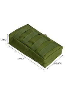 Tactical Molle Pouch Water-Resistant Compact Utility EDC Waist Bag Pack - 軍綠色 - 查看 2