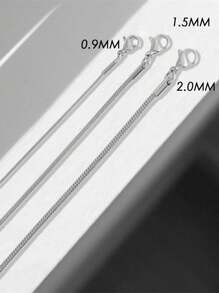 1 pièce Bracelet À Chaîne En Acier Inoxydable En Plaquage À L'Or Serpent Os Pour Adapté Pour Port Quotidien