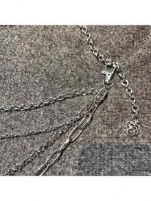 4 Chains Belt Elegant Sexy Cute Casual Party - Bạc - Xem 3