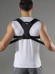 VBOSI 1 pieza Corrector de postura ajustable unisex para la parte superior de la espalda, cinturón deportivo para los hombros, para mujeres y hombres, accesorio para el gimnasio