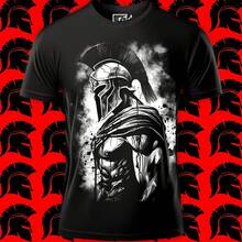 Playera Unisex con Estampado de Espartano | Diseño Urbano y Comodo | Streetwear, Festivales y Uso Diario | Algodón Peinado y Corte Holgado  | Ideal para Outfits Casuales, Fiestas o Regalos | Hombre y mujer - Negro - Ver 1