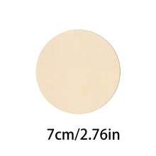 10pcs/Pack 3/5/8/10cm Wood Cutout Discs, DIY Laser Cutting Decorative Wooden Slices, Poplar Wood Geometric Coasters, Home Decor Round Wooden Pieces - Multicolor - View 9