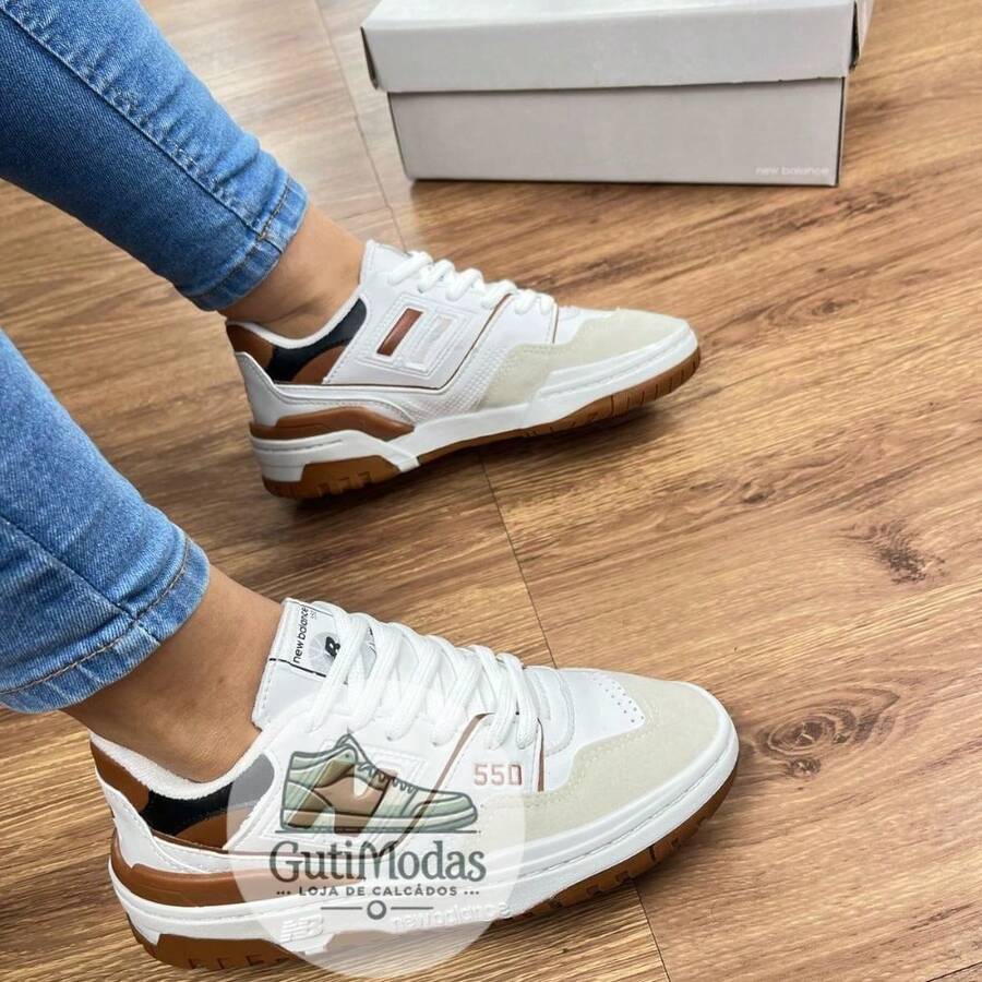 NB 550 WOMEN'S AND MEN'S TENNIS SHOES NEW, SUPER STYLE AND COMFORT 2025 - 34 TO 43 - 駝色 - 查看 1