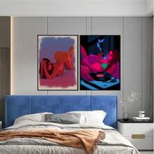 1/3PCS Optional Frame Posters Wall Arts Modern Romantic Woman Men Posters Living Room Decor ,Wall Art With Frame