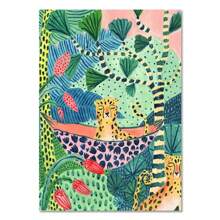 1 buc tropical colorat fată mașină floare Koala leopard perete artă pânză pictură postere perete pentru living decor cadouri cadru opțional