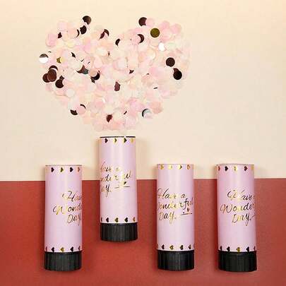 1 件迷你手持烟花喷雾粉色便携式 DIY 春季喷雾烟花喷雾彩纸适用于生日派对婚礼母亲节家庭聚会氛围小礼物道具