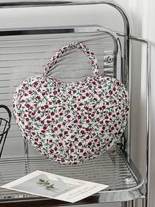 A Fresh And Simple, Highly Attractive Girly Fashion Handbag-Style Cosmetic Bag. The Small And Exquisite Floral Pattern Makes It A Convenient And Portable Storage For Cosmetics And Toiletries, Suitable For Dates, Parties, Shopping, Photography, And More. This Versatile Makeup Bag Can Be Used As A Cosmetic Bag, Vanity Case, Storage Bag, Toiletry Bag, Desktop Organizer, Or Makeup Pouch. - Multicolor - View 10