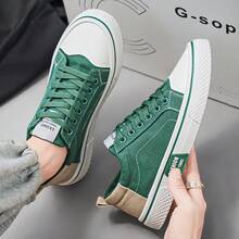 Zapatos de lona versátiles y casuales de talla grande, aptos para todas las estaciones - Verde - Ver 7