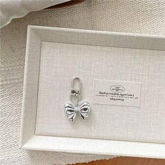 时尚气质合金字母标签珍珠纹理挂饰包包配件Y2K