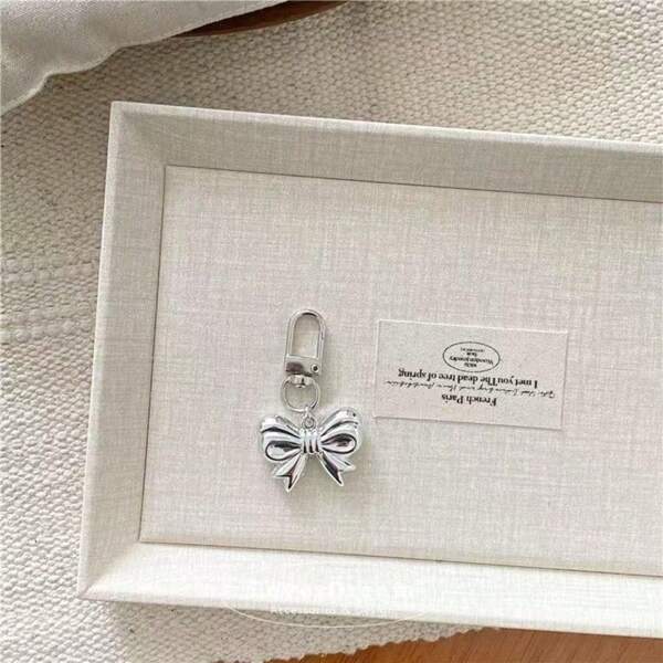 Fashionable Temperament Alloy Letter Label Pearl Texture Hanging Decoration Bag Accessories Y2K