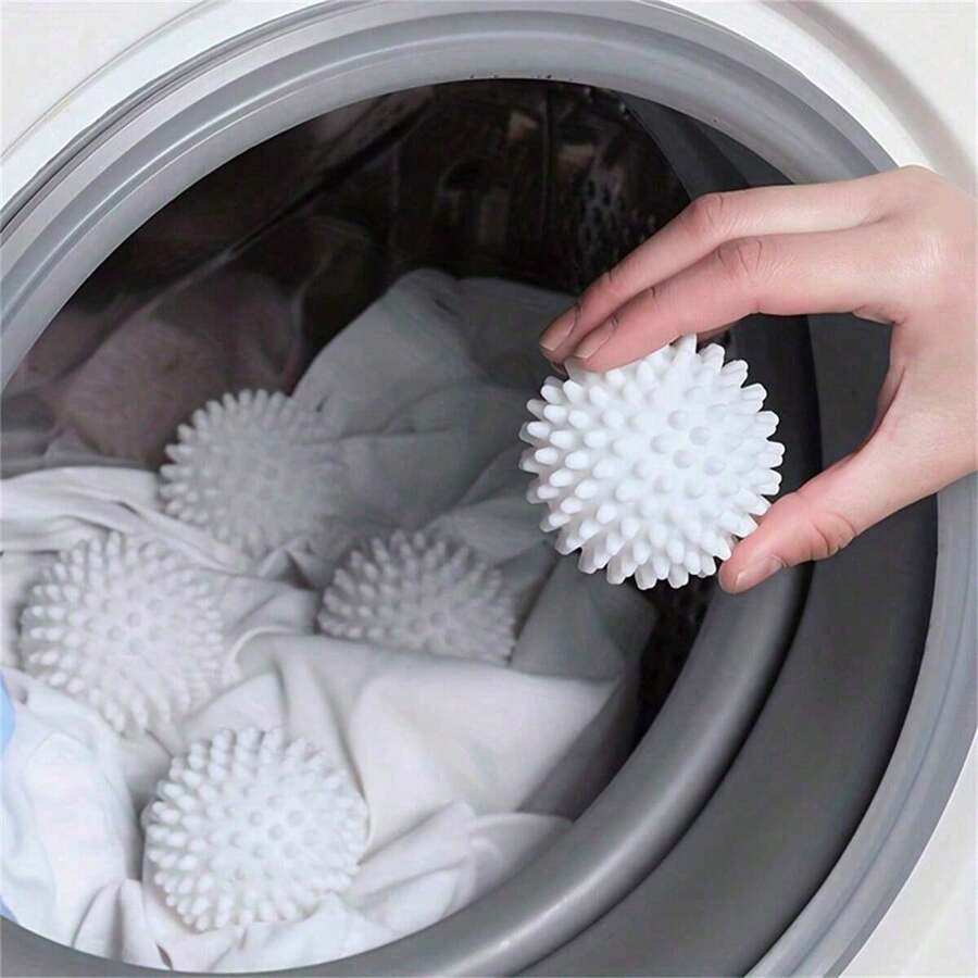 1/3/6pcs Random Color, Reusable Laundry Ball, Laundry Ball For Washing Machine, Fabric Softener Ball, Laundry Drying Ball, Anti Knot Tying Laundry Ball, Fluffy Laundry Balls, Clothes Hair Adsorption Removal, Reduce Wrinkles In Clothes, Cleaning Supplies, Household Gadgets, Bathroom Supplies, Laundry Supplies, Laundry Tools And Accessories