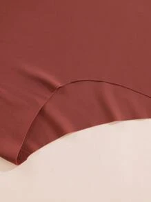 Aofeiqike 4 piezas de ropa interior de mujer de talle alto con split lateral, estilo sexy de seda de hielo sin costuras, talla grande, cómoda y transpirable, casual y linda, ropa interior de mujer con alta elasticidad, de estilo europeo y estadounidense
