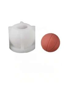 1 pièce Moule en silicone de bougie 3D en forme de football, basket-ball, rugby, volley-ball, baseball