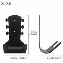 Guitar Ukulele Universal Metal Hooks With Protective Sleeve Wall Mounts