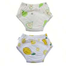 5pcs/Set Newborn Training Pants, Assorted Floral Patterns, Washable Lightweight Summer Potty Training Underwear, Reusable Cloth Diapers, Soft & Breathable, Suitable For Baby Boys And Girls, Essential Baby Item