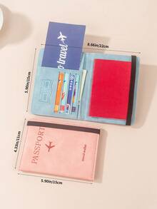 Passport Holder Wallet, Travel RFID Blocking Passport Cover With Elastic Band, Multi-Layer Card Slots, SIM Card Slot, Multifunctional Wallet & Card Case For Back To School Lightweight For Travel For Flight