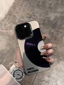 Ốp điện thoại phong cách retro thời trang, chống sốc, họa tiết đĩa than, quà tặng ngày lễ cho trẻ em, tương thích với iPhone 7, 8, X, XS, XR, 11, 12, 13, 14, 15, 16 Pro Max. Thiết kế thời trang, tương thích với Samsung A33(5G)/A32(4G)/A52(5G 4G), S20FE/S21FE/A14(4G 5G), S23/S23 PLUS/S23 ULTRA/S23 FE/A55 5G/S24/S24 PLUS/S24 ULTRA/A05/A05s. Quà tặng sinh nhật cho các bữa tiệc. - Xám - Xem 3