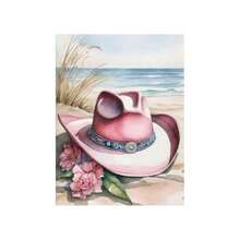 1/3 件墙壁艺术海报/现代风格粉色牛仔帽、靴子、马匹绘画装饰墙壁艺术，家庭卧室书房悬挂墙壁艺术印刷品，儿童房、办公室、服装店装饰海报，带框/无框