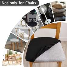 1 szt./4 szt./6 szt. Uniwersalny pokrowiec na stołek z jedwabiu mlecznego, jednolity kolor szczotkowany i wysoce elastyczny pokrowiec na siedzenie krzesła, miękki i wygodny pokrowiec na krzesło, odporny na kurz i brud, odpowiedni do krzeseł jadalnych, biur i wystroju domu, pokrowce na krzesła do jadalni, pokrowce na krzesła do jadalni, pokrowce na krzesła do jadalni, pokrowce na krzesła do jadalni, Forros Para Sillas De Comedor, pokrowce na krzesła, pokrowce na krzesła kuchenne, zestaw 6 pokrowców na krzesła do jadalni
