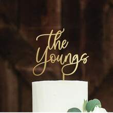 Personalized Acrylic Birthday Cake Topper ,Custom Script Cake Topper Name For Birthdays And Party ,Customizable Gold/Silver Cake Topper ,Custom Name Cake Topper ,Personalized Wedding Cake Topper ,Anniversary Cake ,Couple Cake Topper. - Birthday Cake Tags - View 6