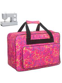 Sewing Machine Carrying Case Bag, Universal Portable Tote Bag With Pockets & Handle, Compatible With Most Standard Singer, Brother Sewing Machines - Multicolor - View 3
