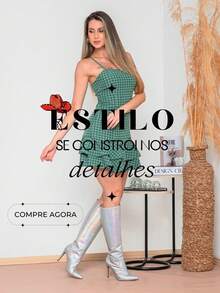 Short Plaid Dress With Bare Back And Crossover For Women's June Party, São João, Duna, Frill, S To L - 綠色 - 查看 8