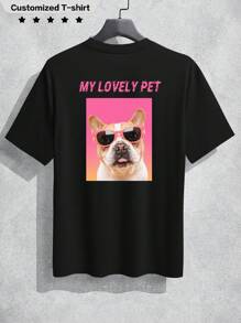 Personalized Men's Loose Comfortable T-Shirt, Custom Text, Name, Slogan, Interesting Text, Blessing, Upload Your Own Photo, Logo, Suitable For Couples, Prank, Surprise Gift, Company Team Building Uniforms, Party Custom Clothing, Suitable For Boyfriends, Family, Friends, Birthday, Holiday Gifts, Valentine's Day, Birthday, Anniversary Custom, Unique, Personalized Ideal Gifts For Him Family, Boyfriend, Friends, ,Easy Comfort Ornamental,Dawg Stylish,Fashion,Hipster,Contracted,Easy Costume,Modest Fashion,Minimal Chic,Casual Custom,Unique,Personalized Ideal Gifts For Him Family,Boyfriend,Friends,,Customized Men Clothing,Pranks, Surprise Gifts