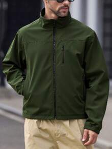 Men Jackets And Coats - 綠色 - 查看 3