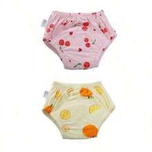5pcs/Set Newborn Training Pants, Assorted Floral Patterns, Washable Lightweight Summer Potty Training Underwear, Reusable Cloth Diapers, Soft & Breathable, Suitable For Baby Boys And Girls, Essential Baby Item