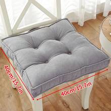 1 件装实心椅垫方形垫软垫办公室家居或车内花园躺椅坐垫餐椅坐垫办公椅家居装饰返校房间装饰学校用品椅枕靠垫游戏椅
