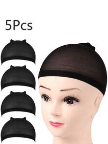 1/3/5/10个装高清假发帽,弹力尼龙材质,适用于蕾丝前假发,适合女性发型设计、居家、演出、婚礼等各种场合,也可作睡眠帽使用。 - 彩色 - 查看 21